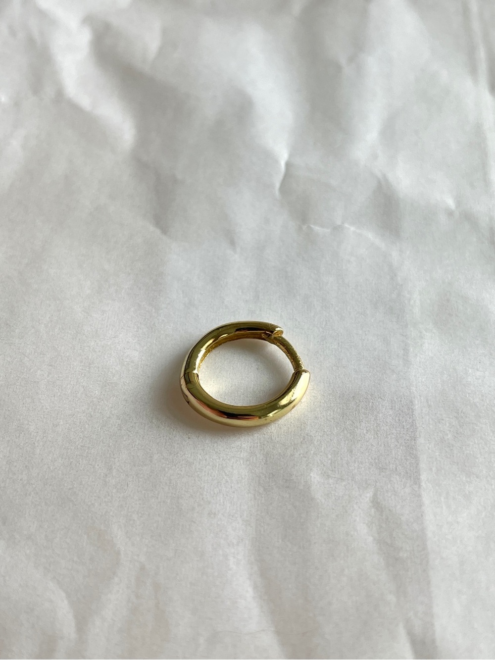 Gold Chunky Huggie Hoop Earring - Women's Jewelry